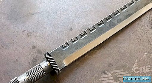 Sword from a car spring