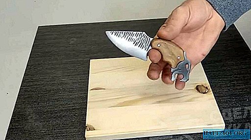Mini knife with an original do-it-yourself handle
