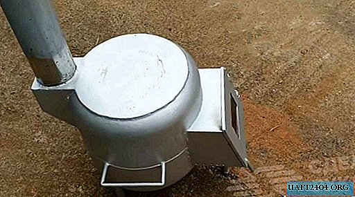 Mini forno para trekking a partir de um cilindro freon