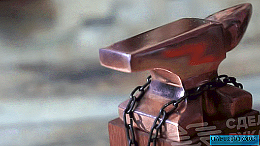 Miniature copper blacksmith anvil