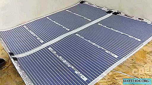 Do-it-yourself installation of a film infrared floor heating