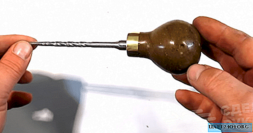 Powerful drill awl with epoxy handle