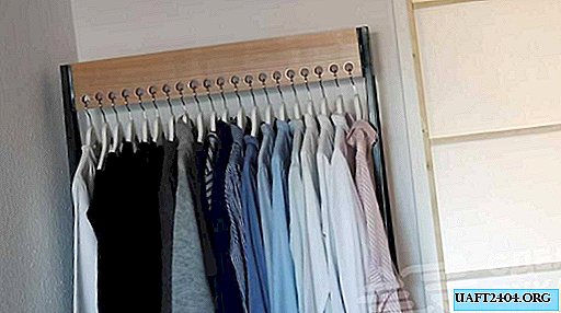 DIY floor rack-hanger from a profile