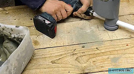 Насадка на шуруповерт для нанесення цементного розчину