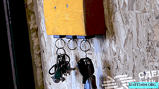 Vægnøgleholder lavet af nøgle og sikkerhedssele