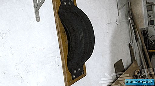 Wall cushion for whipping from a car tire