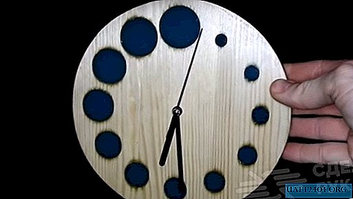 Relógio de parede de madeira de resina epóxi
