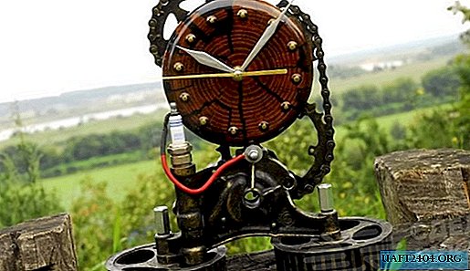 Elegante reloj de mesa steampunk