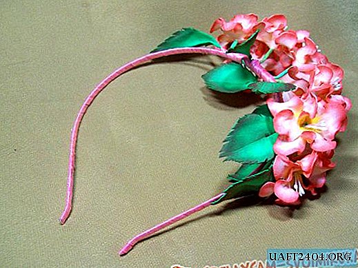 Foamiran flower headband