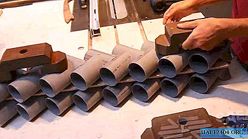 Organizer from scraps of plastic sewer pipe
