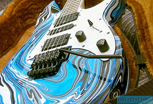 Original painting of the guitar with your own hands