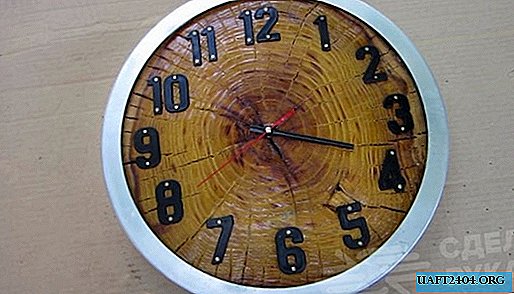 ساعة حائط أصلية مع قرص خشبي
