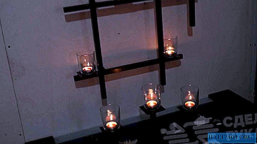 Original interior decor - metal candlesticks