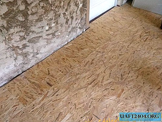 Floor insulation with foam and OSB sheets