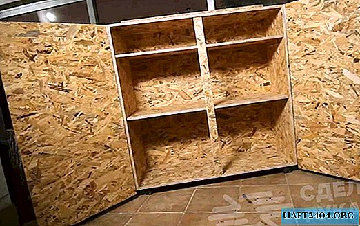 We make a simple cabinet from OSB for the garage and workshop