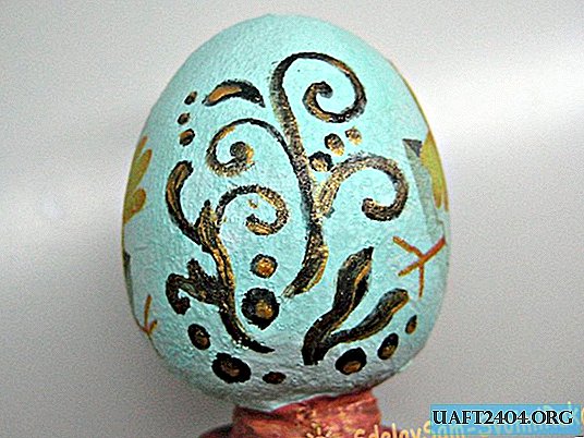 Easter plaster souvenir "Egg on a stand"
