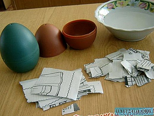 Huevo de Pascua de papel maché