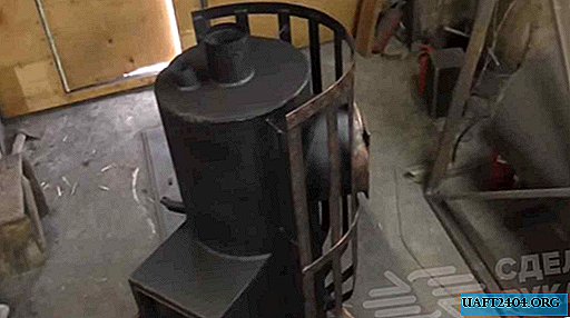 The furnace stove for a bath from a metal pipe