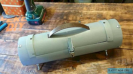 Organizador portátil de um tubo de esgoto de plástico