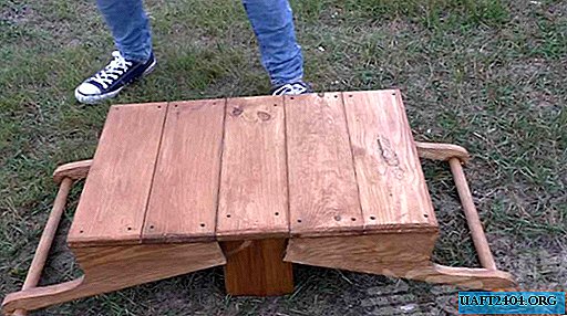 Portable transformer table for outdoor recreation