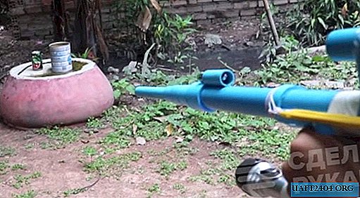 PVC pipe gun with laser sight