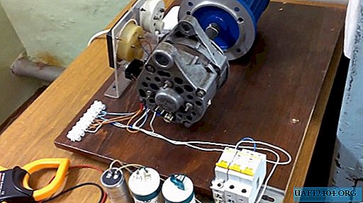Selección de un condensador de trabajo para un motor eléctrico trifásico.
