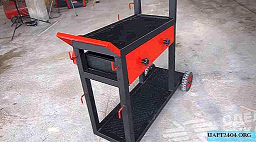 Practical mobile trolley for welding semiautomatic device