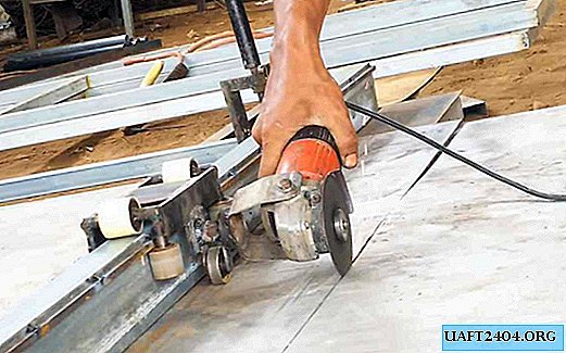 Device for cutting sheet metal grinder