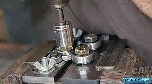 The device for rolling edges on the bolt