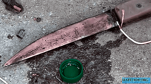The process of copper plating a knife blade at home