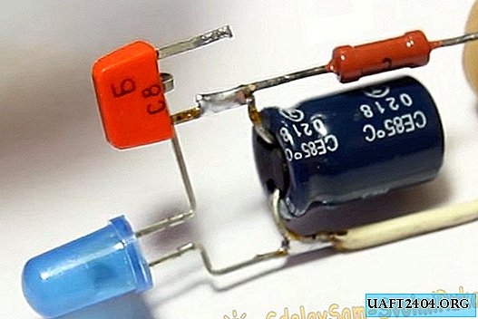 Eenvoudig knipperlicht op één transistor