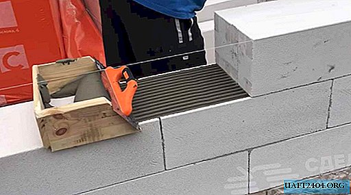 A simple tool for quick laying of aerated concrete