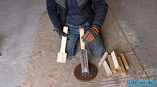 Un semplice strumento per dividere rapidamente la legna da ardere in trucioli