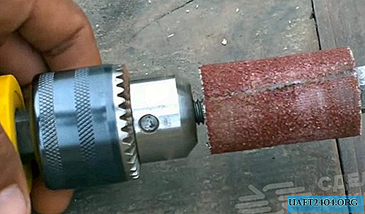 Simple grinding attachment for an electric drill