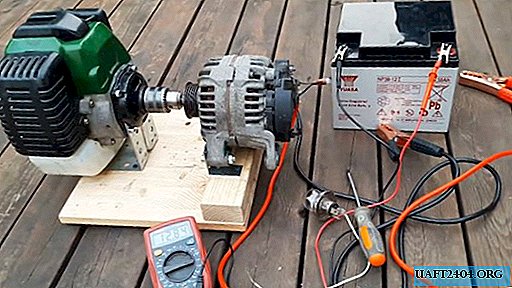 A simple gasoline generator from available parts do-it-yourself
