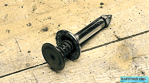 Paprastas centrinis perforatorius iš seno dviračio stebulės