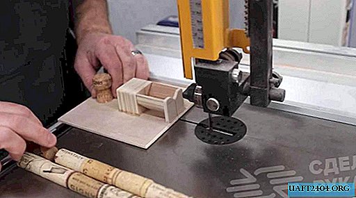 Simple template for even cutting wine corks