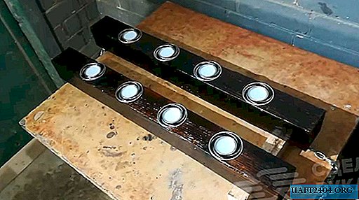 Simple luminaire for a wooden bar gazebo