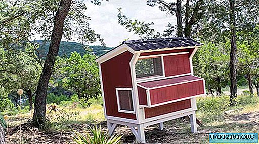 Spacious chicken coop made from plywood