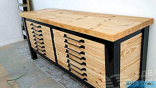 Arbeitstisch mit Schubladen für Werkstatt und Garage