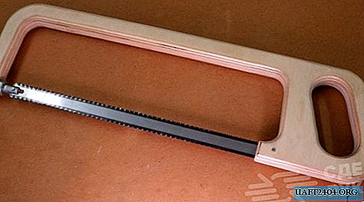 Marco para sierra para metales hecho de madera contrachapada