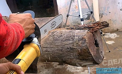 Homemade grinder chain saw