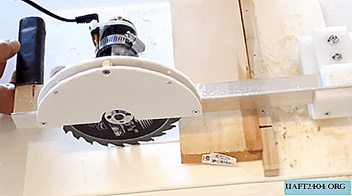 Homemade circular saw for cutting plastic and wood