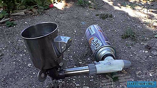 Homemade burner nozzle for gas canister