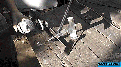 Bico de hélice caseiro para um misturador de construção