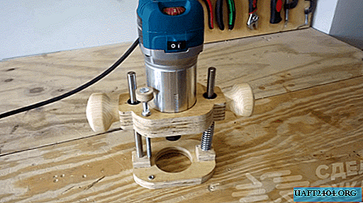 Homemade plywood pad for hand milling cutter