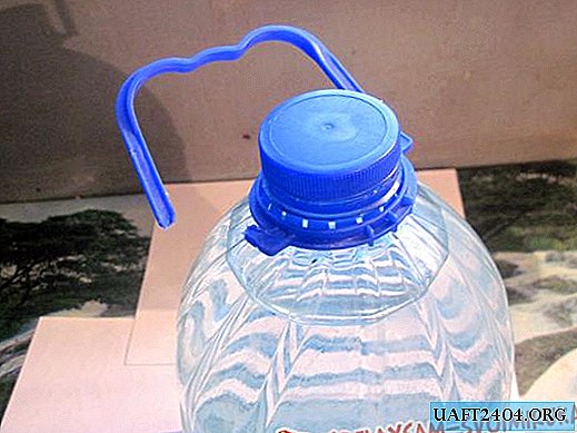 Homemade plastic bottle handle