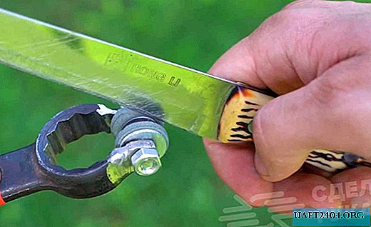 Afiador de facas caseiro