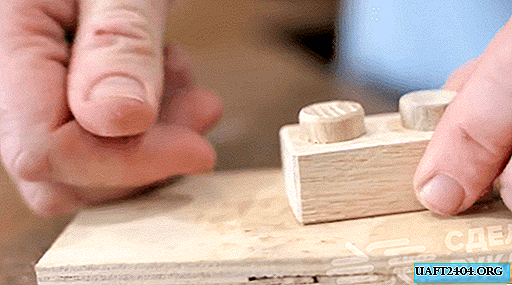 Homemade wooden "bricks" for the designer