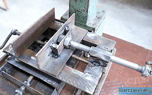 Home-made movable vice for a drilling machine